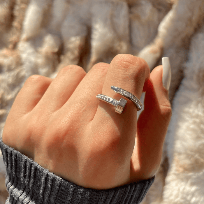 Laura glänzender Ring | Edestahl